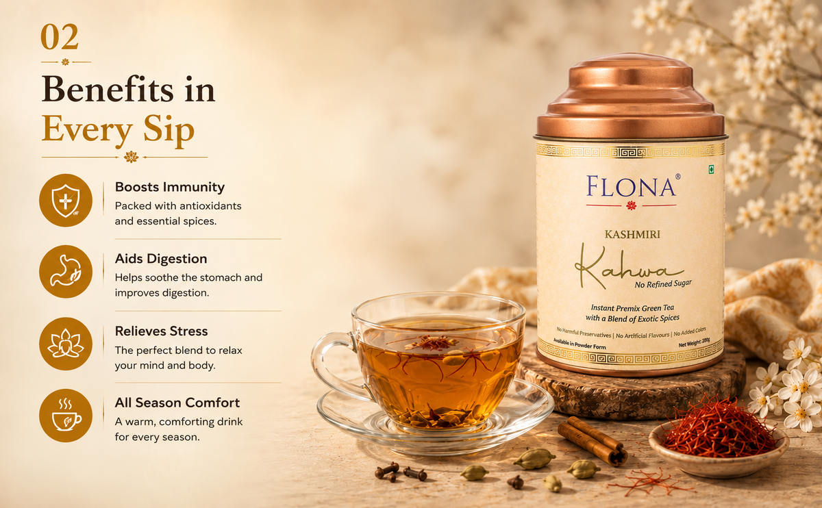Kashmiri Kahwa Tea Premix – 200g I No Refined Sugar I Shahi Kahwa