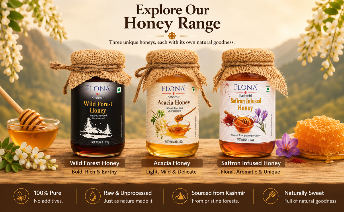 Kashmiri Wild Forest Honey | Natural, Unprocessed & Raw