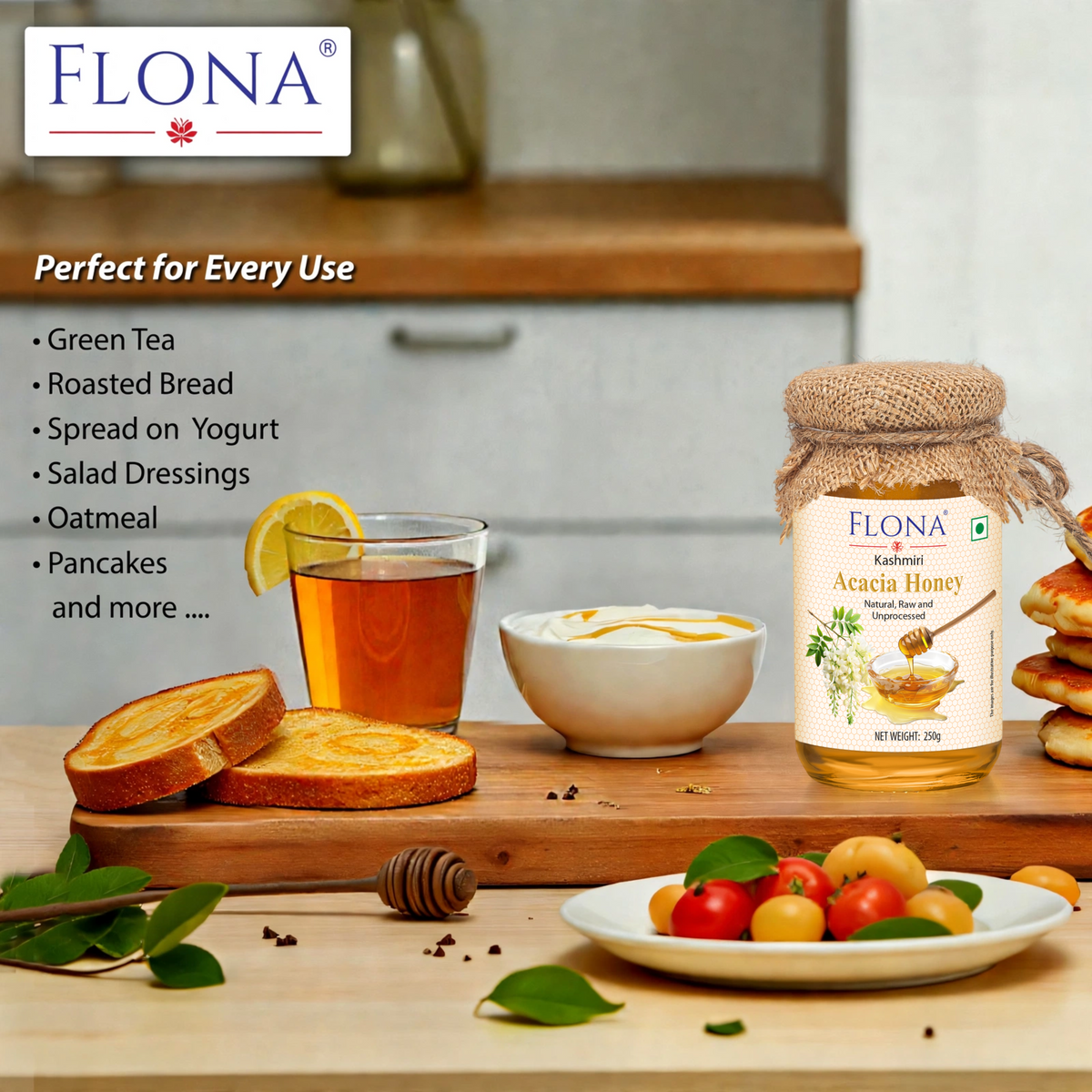 Kashmiri Acacia Honey | Natural, Unprocessed & Raw