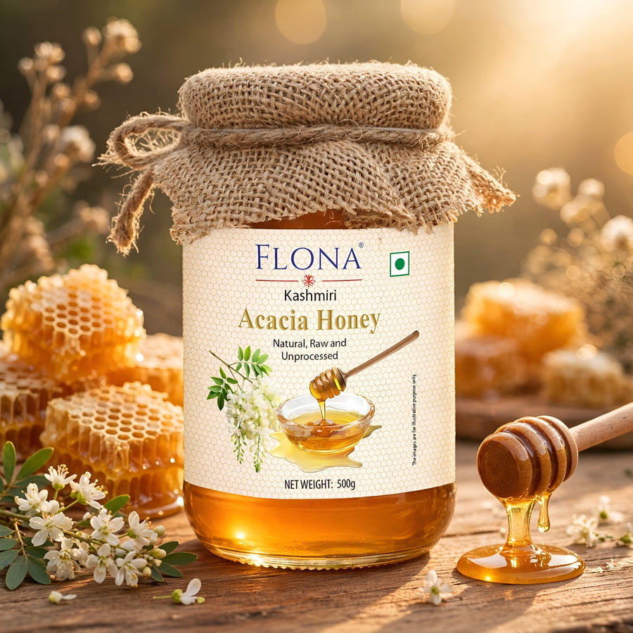 Kashmiri Acacia Honey | Natural, Unprocessed & Raw